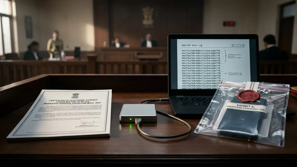 Electronic Evidence Certificate under Section 63 Bharatiya Sakshya Adhiniyam 2023: Mandatory Format & Rules - Urban Rights Legal