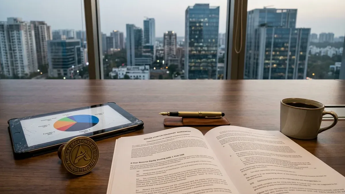 Founders' Agreement Drafting: Equity Vesting, Reverse Vesting & Co-Founder Exit Clauses for Indian Startups - Urban Rights Legal