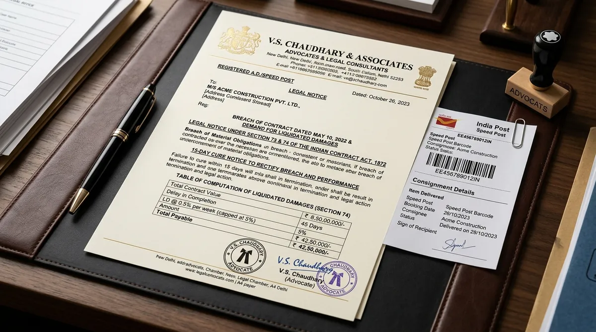 Legal Notice for Breach of Contract: Draft - Urban Rights Legal